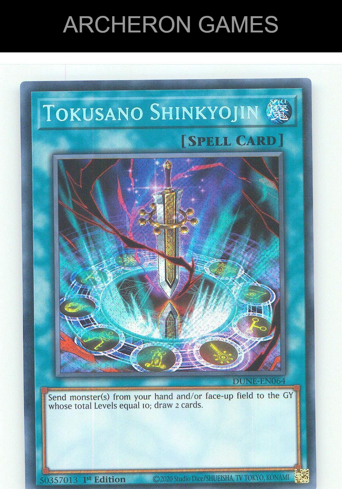 Tokusano Shinkyojin SEC YUGIOH Card 1st Edition