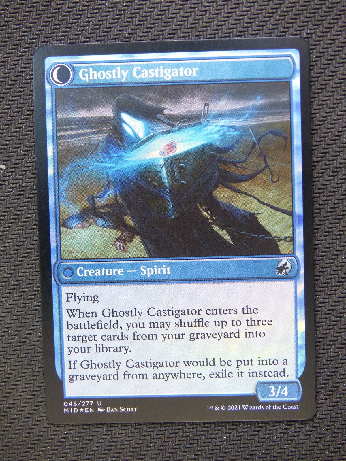 Covetous Castaway Ghostly Castigator Foil - Innistrad - Mtg Card #3N8