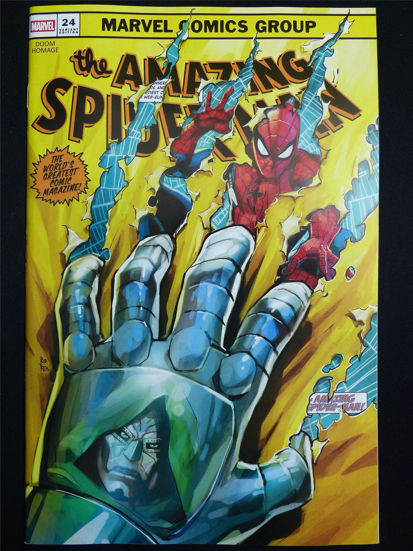 The Amazing SPIDER-MAN #24 Death Spiral part 4 Doom Variant - May 2026 Marvel Comic #3WM