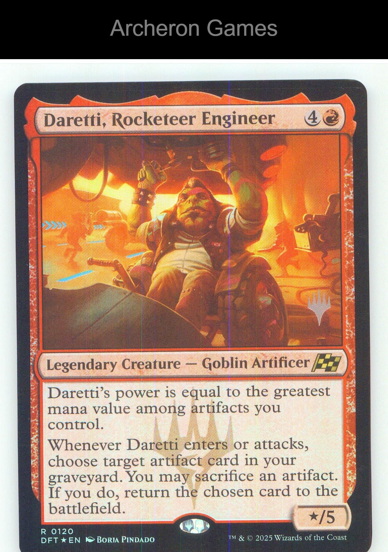 Daretti, Rocketeer Engineer DFT 120 R MTG Card NM/EX+