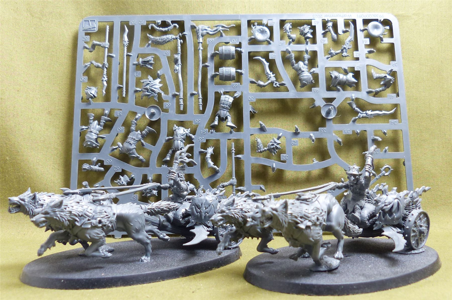 Sunsteala Wheelas with crew on incomplete sprue - Gloomspite Gitz - Warhammer AoS #2QN