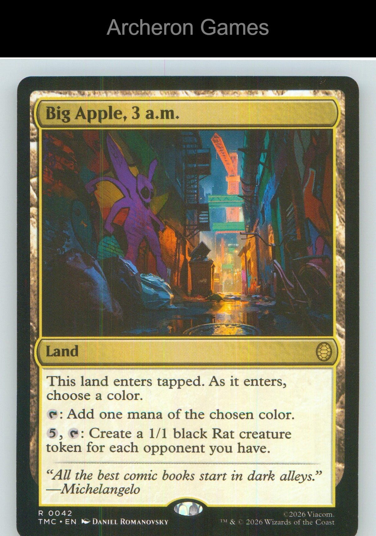 Big Apple, 3 a.m. TMC 42 R MTG Card NM/EX+