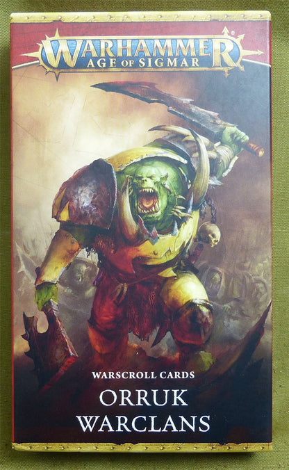 Orruk Warclans Warscroll Cards - Warhammer AoS #50X