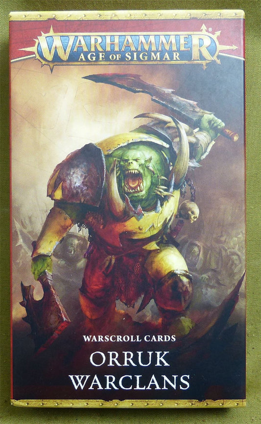 Orruk Warclans Warscroll Cards - Warhammer AoS #50X