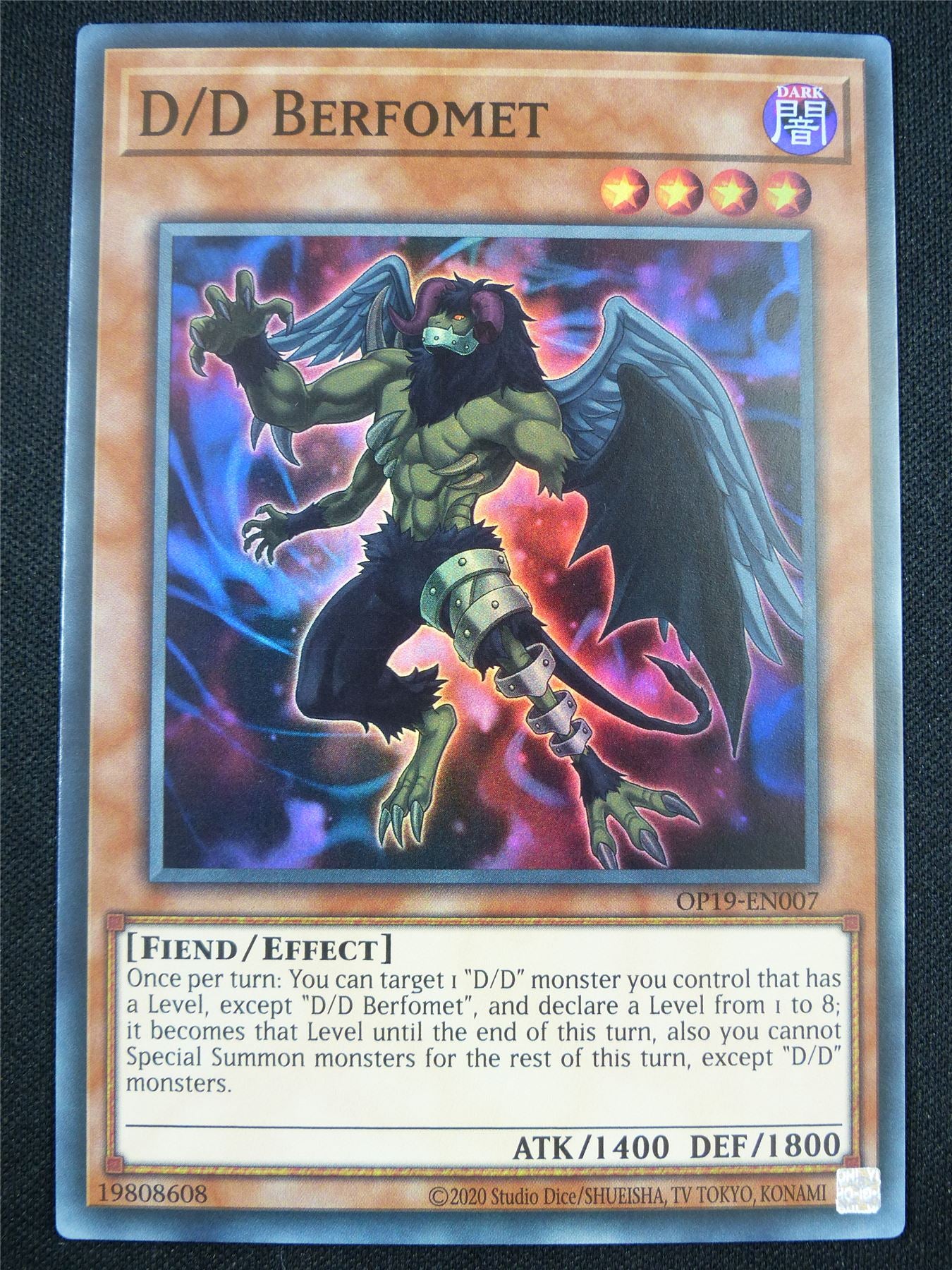 D/D Berformet OP19 Super Rare - Yugioh Card #4K