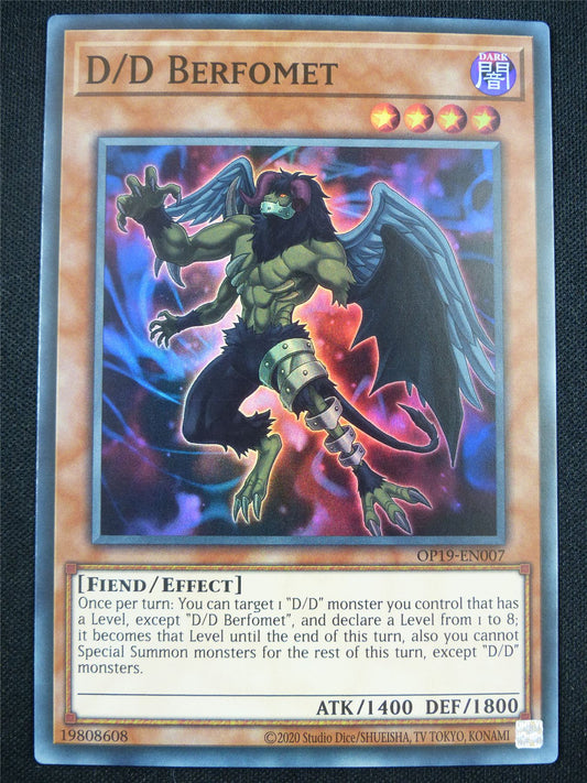 D/D Berformet OP19 Super Rare - Yugioh Card #4K