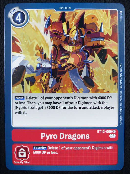 Pyro Dragons BT12-099 - Digimon Card #OQ