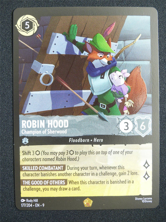 Robin Hood Champion of Sherwood 177/204 - Lorcana Card #13T