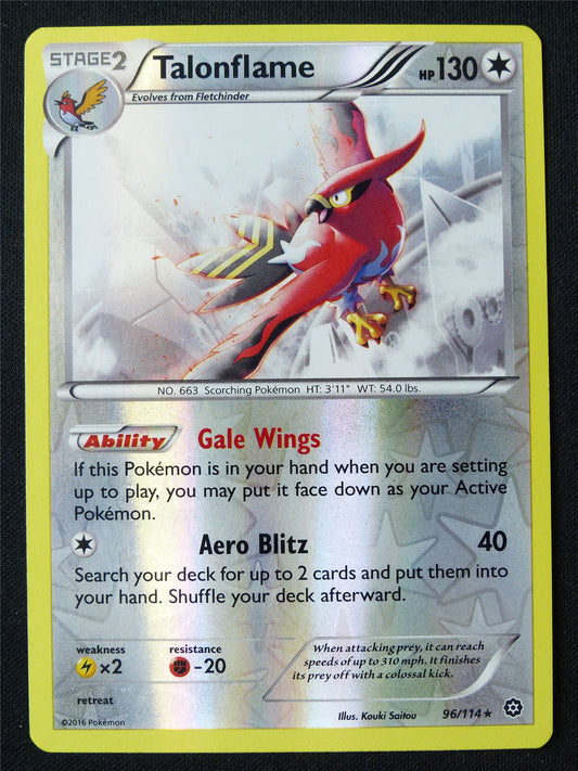 Talonflame 96/114 Reverse Holo - Pokemon Card #1D0