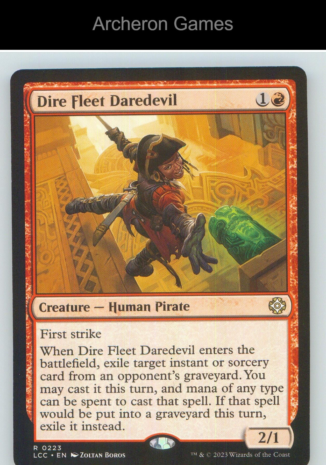 Dire Fleet Daredevil LCC 223 R MTG Card NM/EX+
