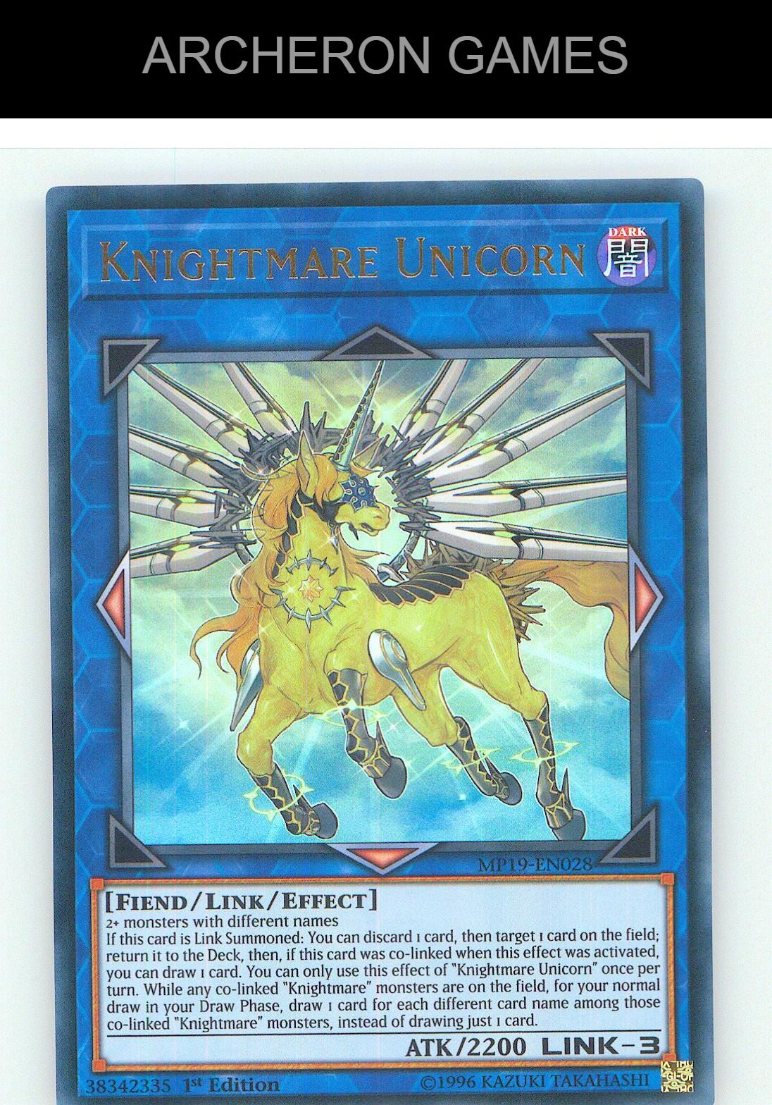 Knightmare Unicorn Ultra Rare YUGIOH Card Unlimited