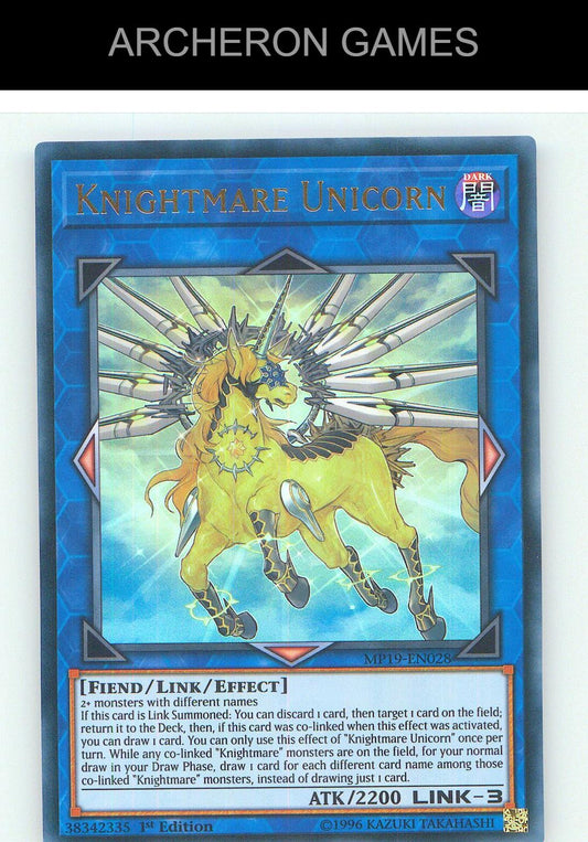 Knightmare Unicorn Ultra Rare YUGIOH Card Unlimited