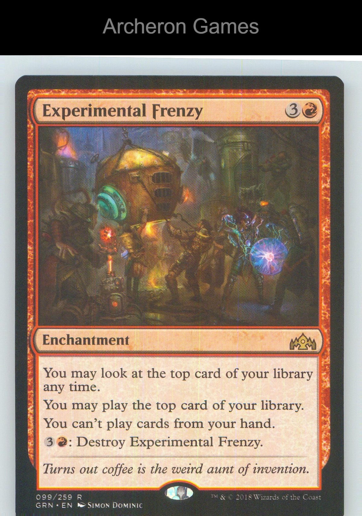 Experimental Frenzy GRN 99 R MTG Card NM/EX+