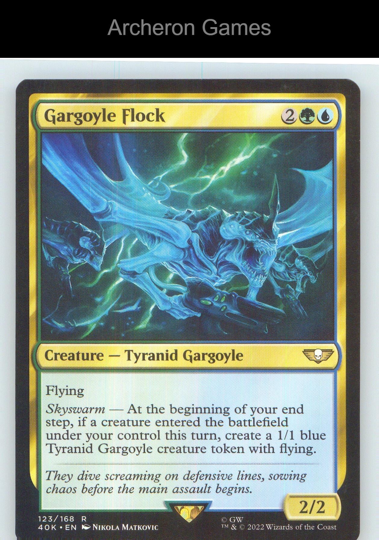 Gargoyle Flock (Surge Foil) 123 R MTG Card NM/EX+