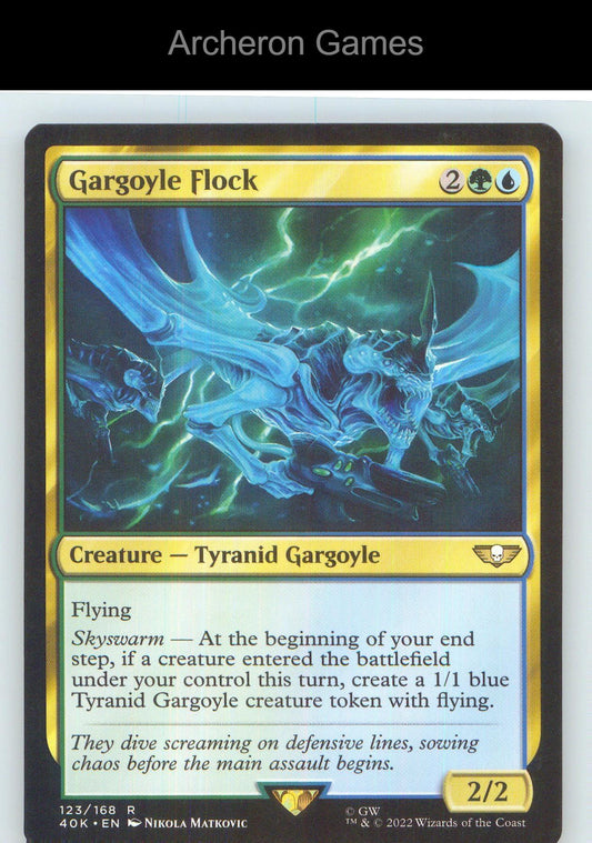 Gargoyle Flock (Surge Foil) 123 R MTG Card NM/EX+