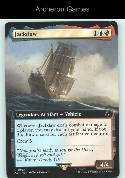 Jackdaw (Extended Art) 167 R MTG Card Universes Beyond: Assassin's Creed