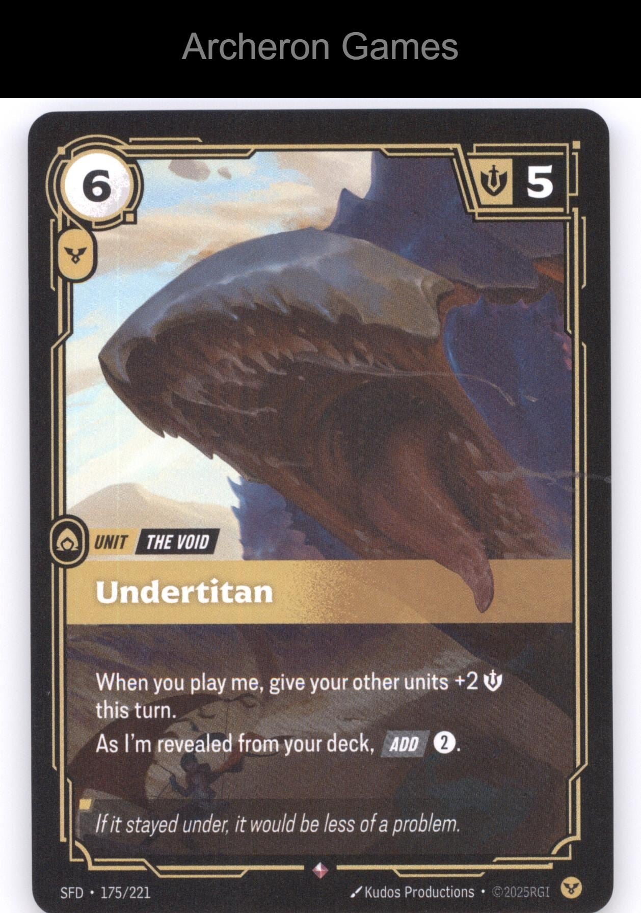 Undertitan SFD 175/221 R  Card Spiritforged