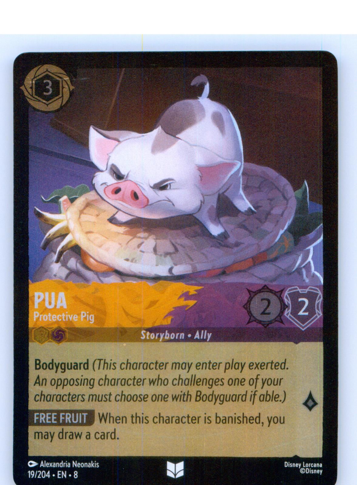 Pua - Protective Pig 19/204 Uncommon Reign of Jafar Lorcana Cold Foil Near Mint