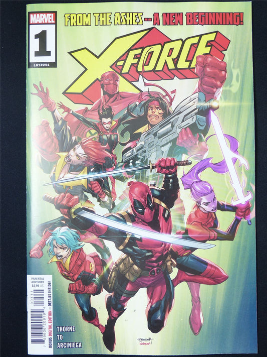 X-FORCE #1 - B&B Sep 2024 Marvel Comic #45R