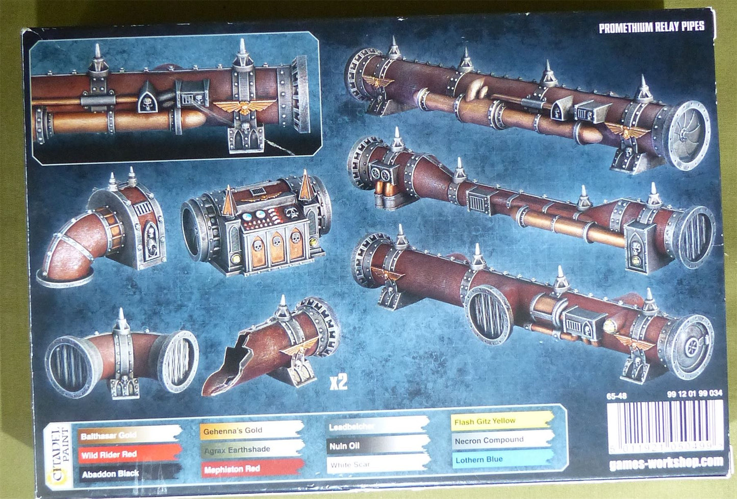 Promethium Relay Pipes - Terrain Scenery - Warhammer 40K #1RK