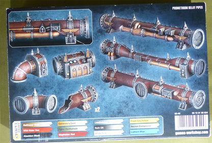 Promethium Relay Pipes - Terrain Scenery - Warhammer 40K #1RK