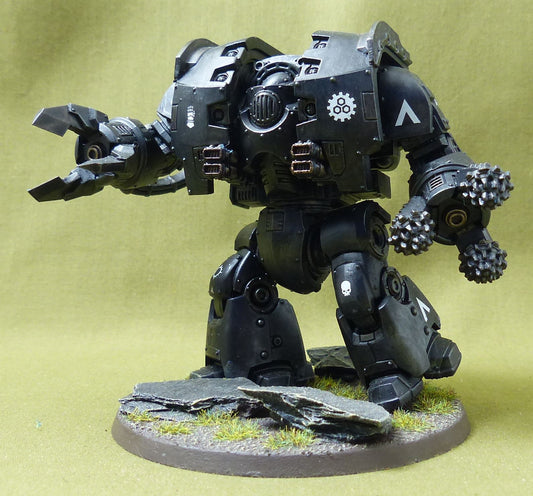 Leviathan Siege Dreadnought with Claw & Drill Weapons painted - Imperial Fists - Warhammer Horus Heresy #7UW