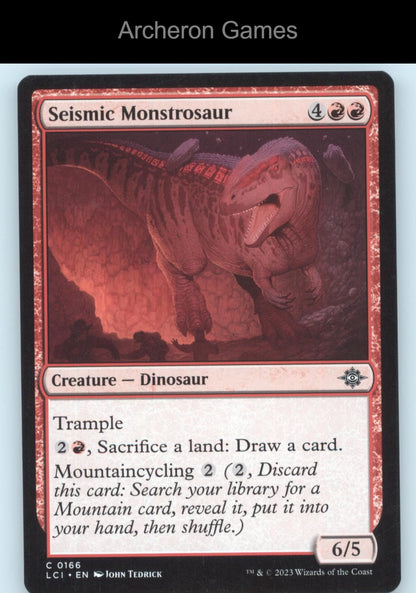 Seismic Monstrosaur 166 C MTG Card The Lost Caverns of Ixalan