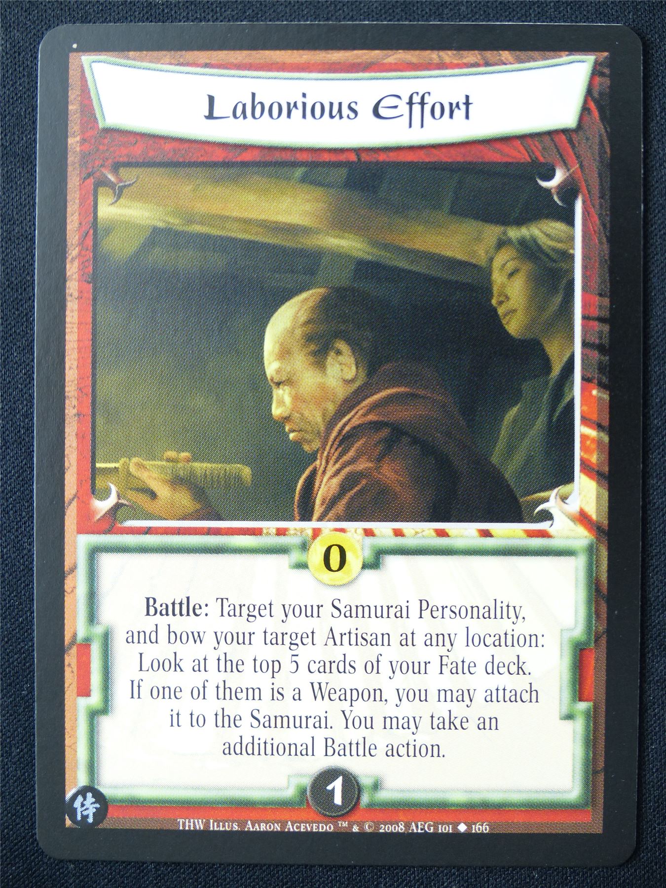 Laborious Effort - THW - Legend of the Five Rings L5R Card #XY