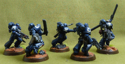 Assault Intercessor Squad set of 5 painted - Space Marines - Warhammer 40K #1IX