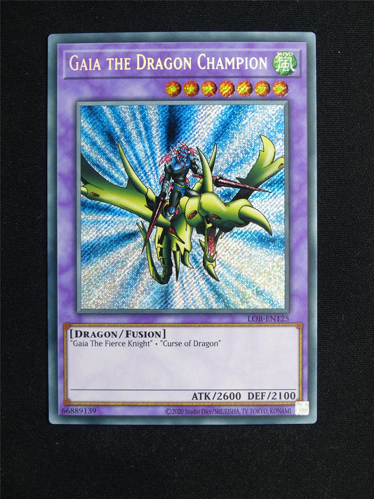Gaia the Dragon Champion LOB Secret Rare - Yugioh Card #22P