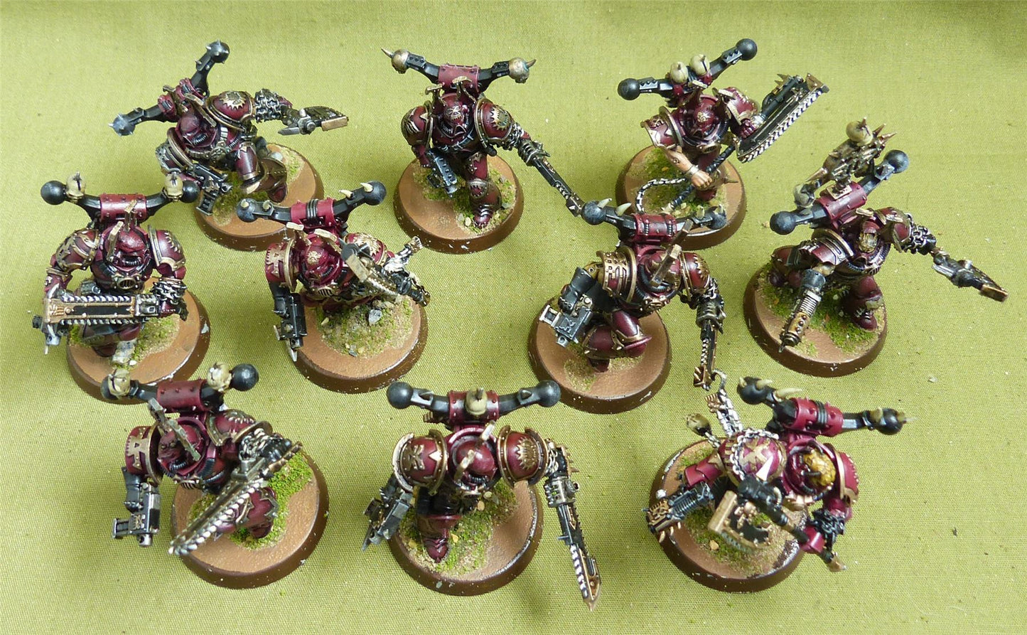 Khorne Berzerkers painted - World Eaters - Warhammer 40K #1QO