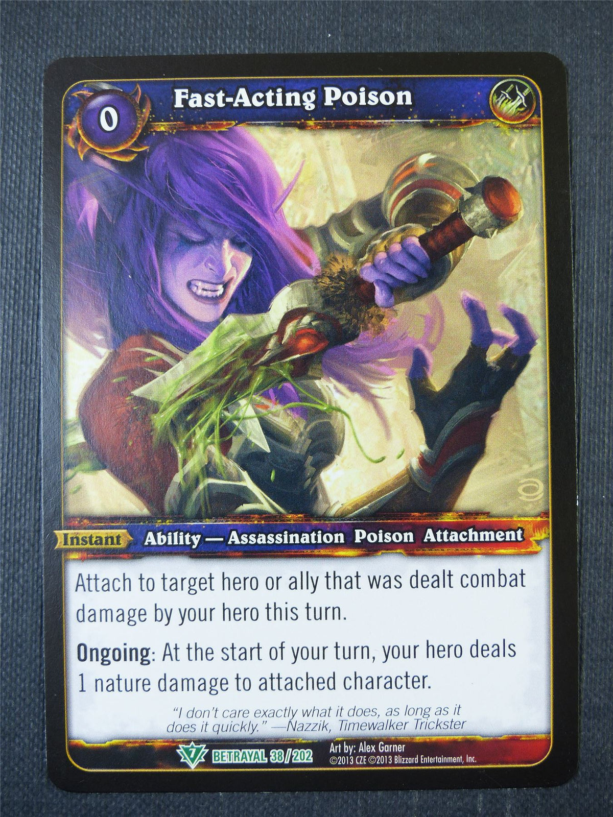 Fast-Acting Poison 38/202 - WoW Card #1AD