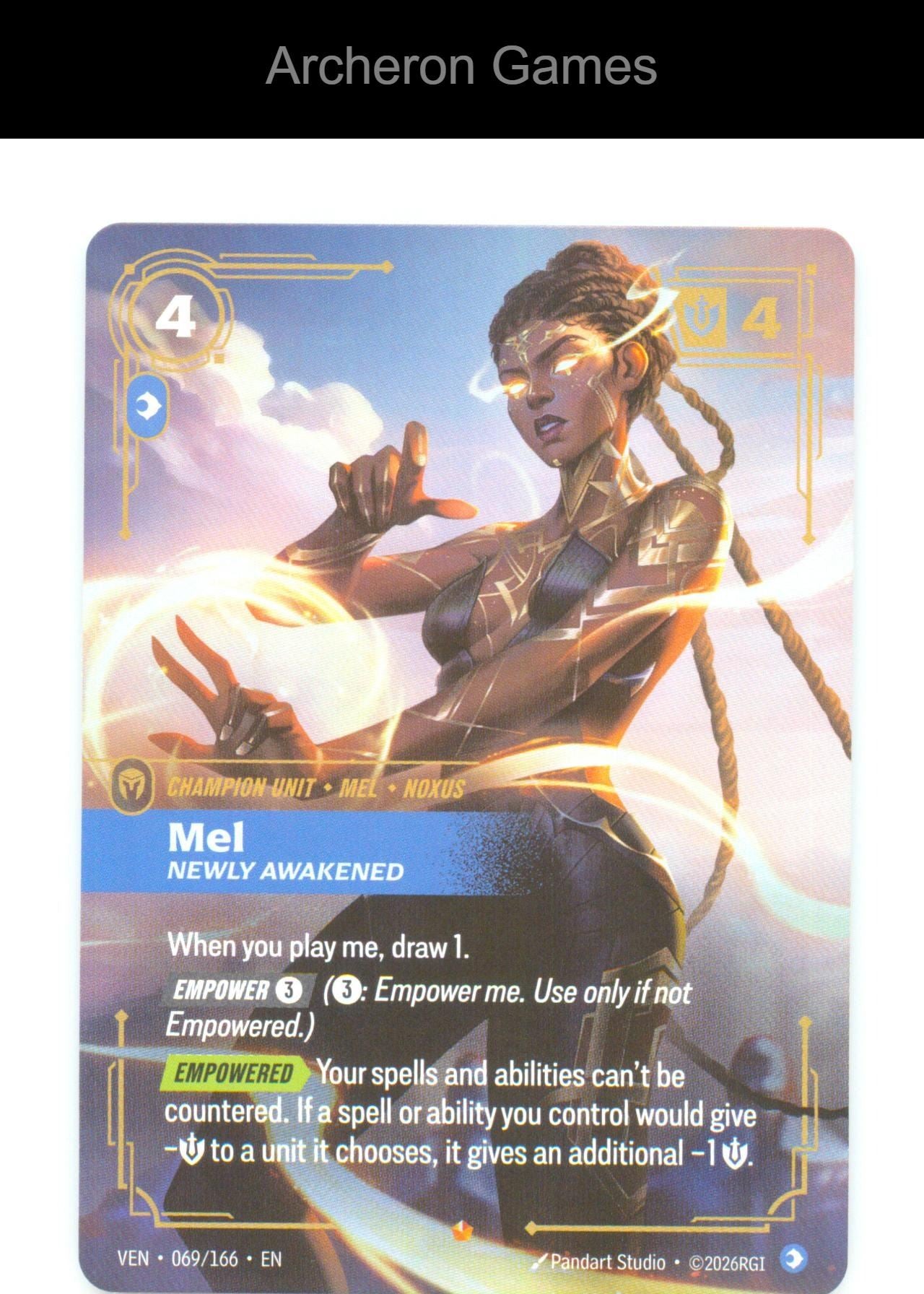 Mel - Newly Awakened VEN 069/166 Epic Vendetta Riftbound Card Foil