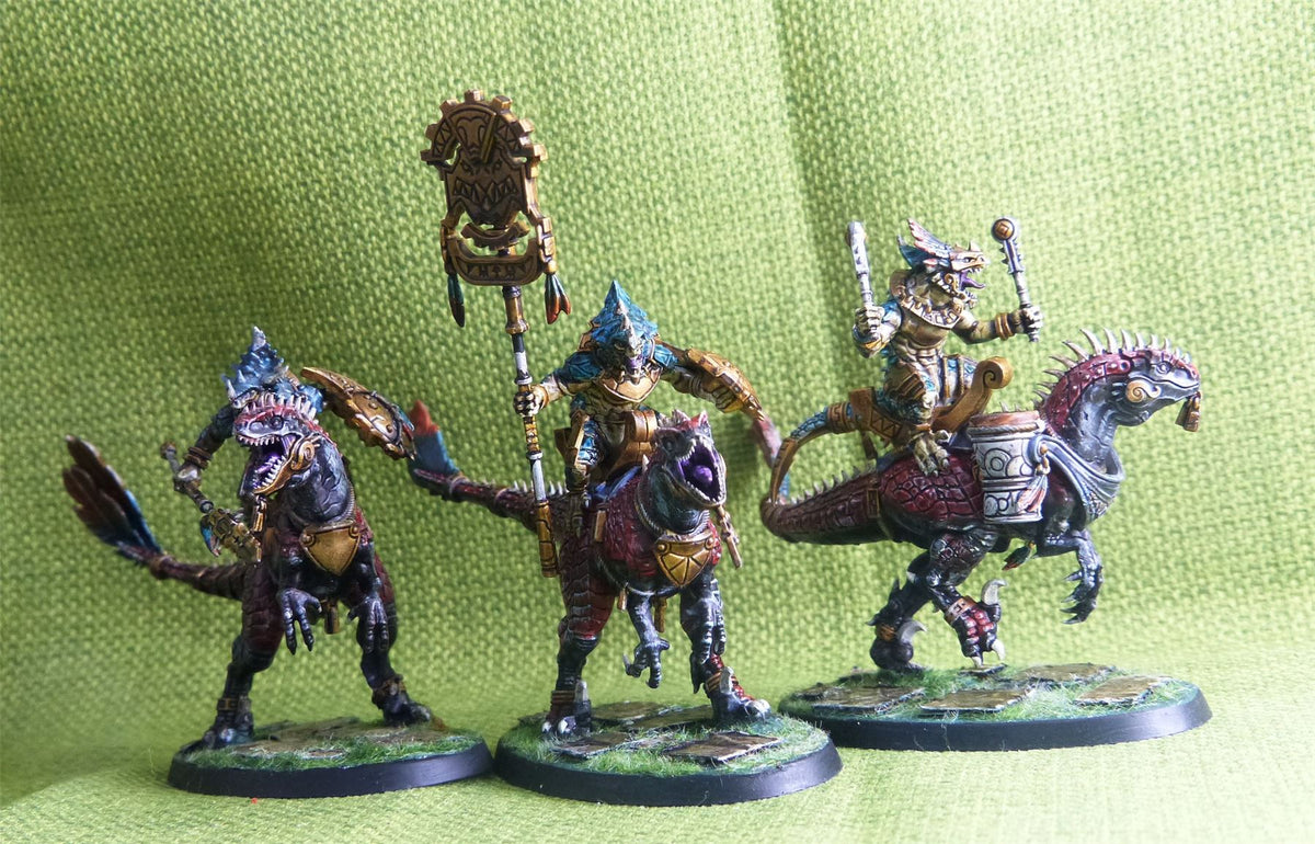 Seraphon - Aggradon Lancers Painted - Warhammer AoS 40k #BB