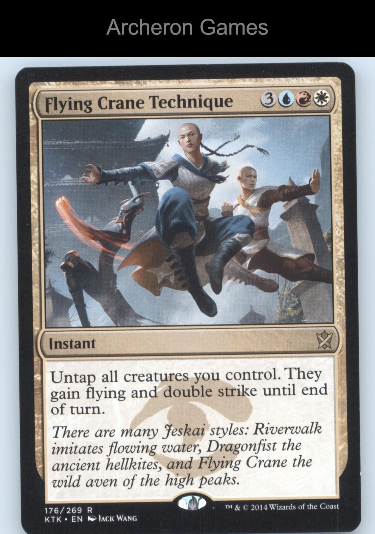 Flying Crane Technique 176 R MTG Card Khans of Tarkir