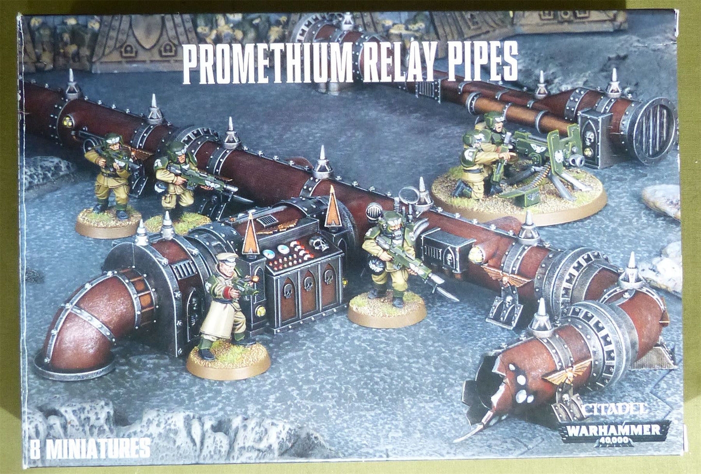 Promethium Relay Pipes - Terrain Scenery - Warhammer 40K #1RK
