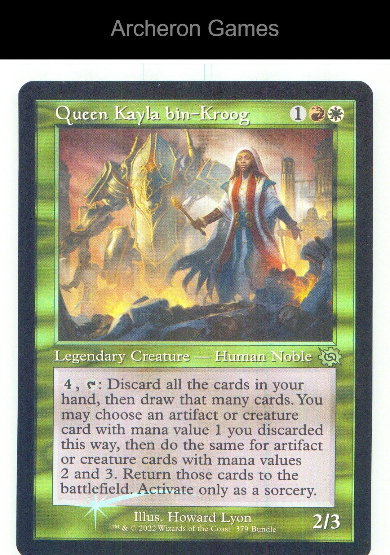 Queen Kayla bin-Kroog (Retro Frame) (BRO Bundle) 379 P MTG Card NM/EX+ Foil