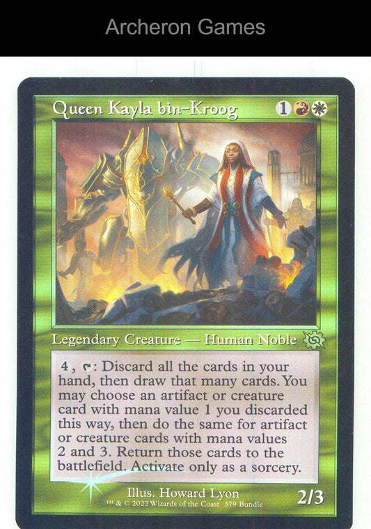 Queen Kayla bin-Kroog (Retro Frame) (BRO Bundle) 379 P MTG Card NM/EX+ Foil