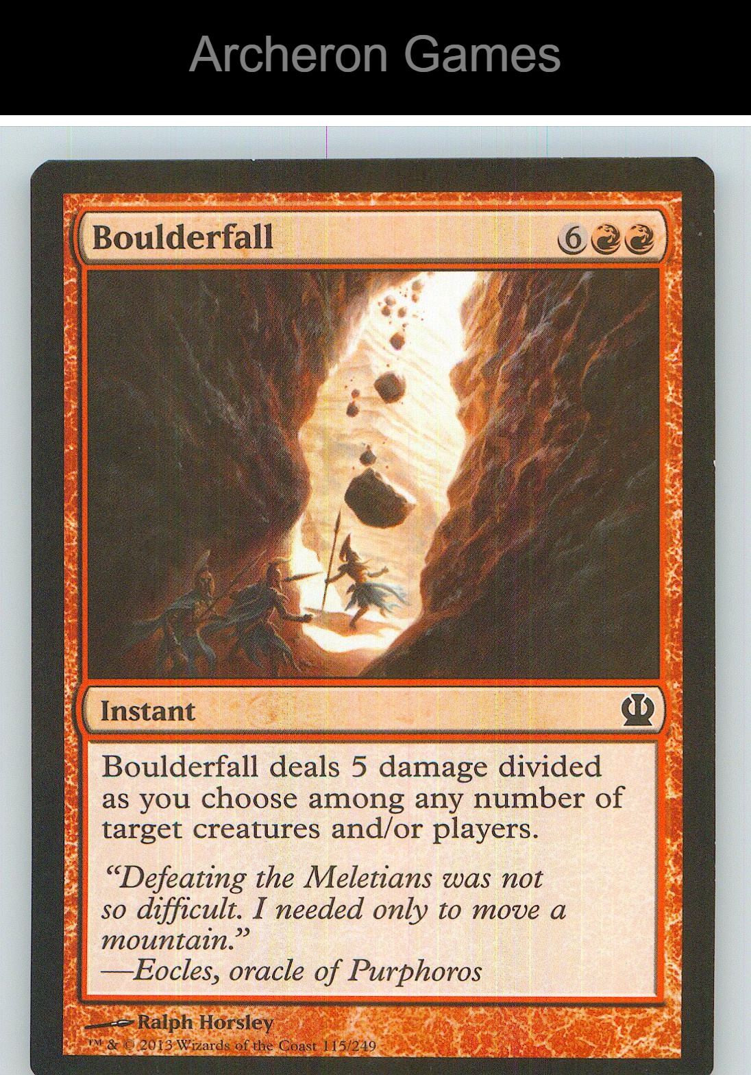 Boulderfall THS 115 C MTG Card NM/EX+