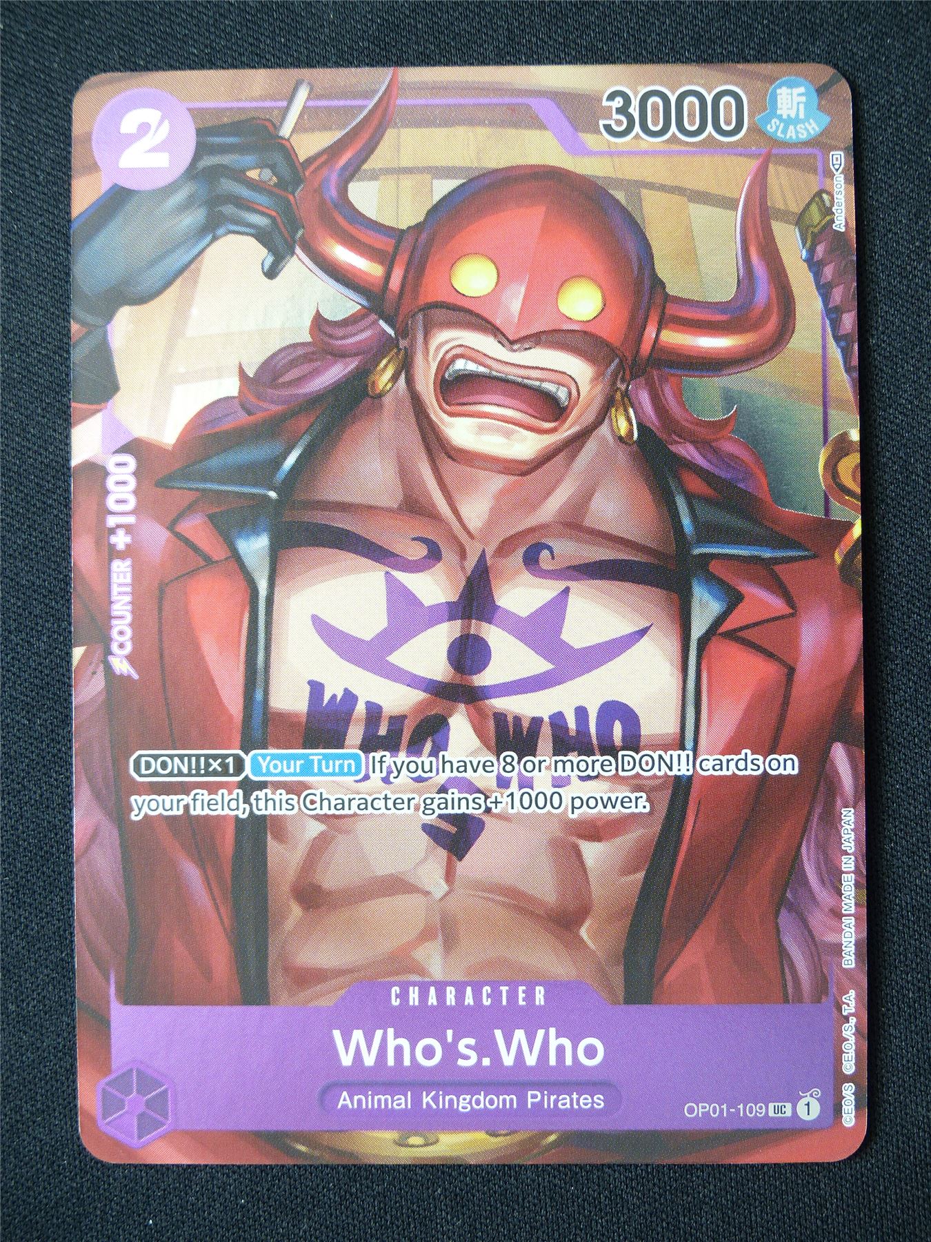 Who's.Who OP01-109 UC Foil Alt Art - One Piece Card #91H