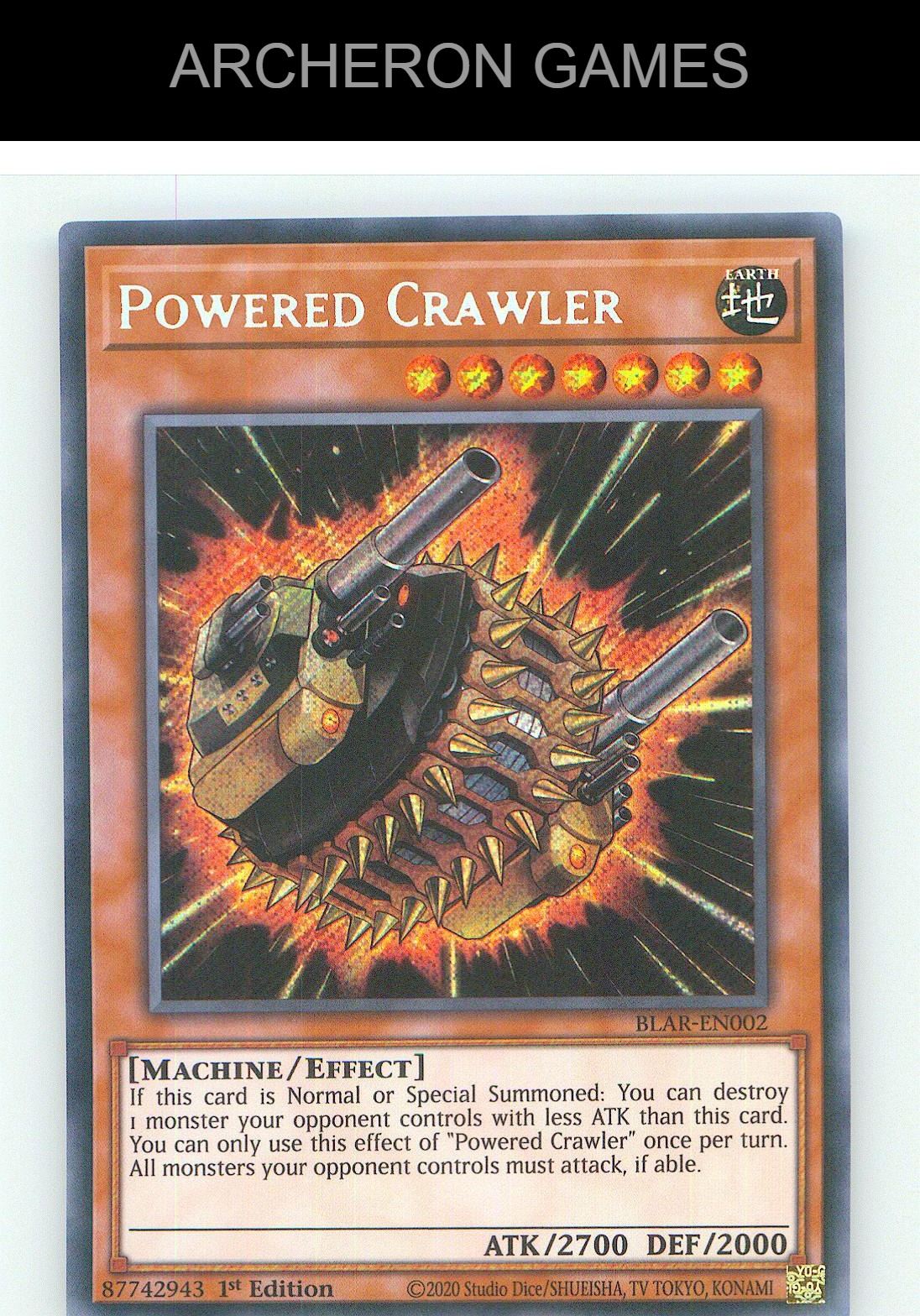 Powered Crawler SEC YUGIOH Card 1st Edition