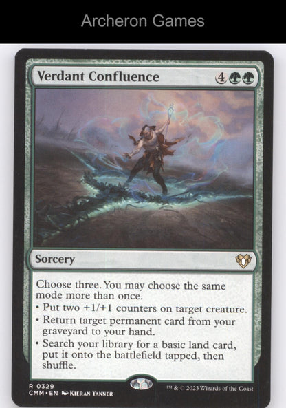 Verdant Confluence 329 R MTG Card Commander Masters