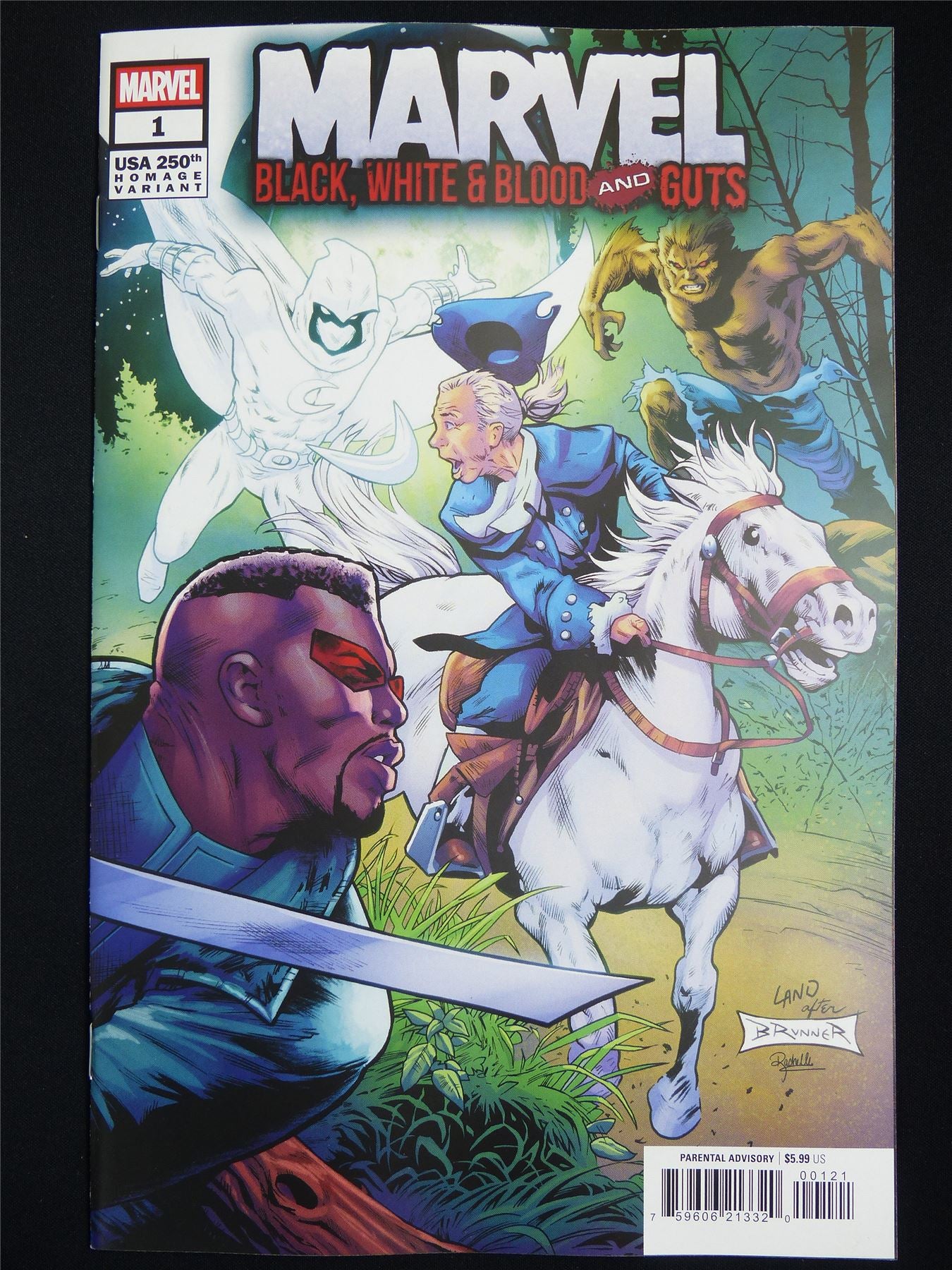 MARVEL Black White & Blood and Guts #1 USA 250th Variant - Dec 2025 Marvel Comic #4X8