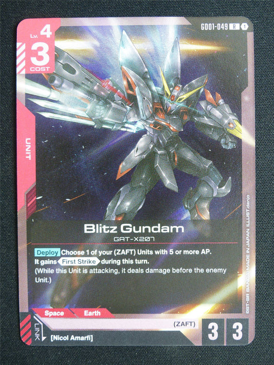 Blitz Gundam GD01-049 R - Gundam Card #58J