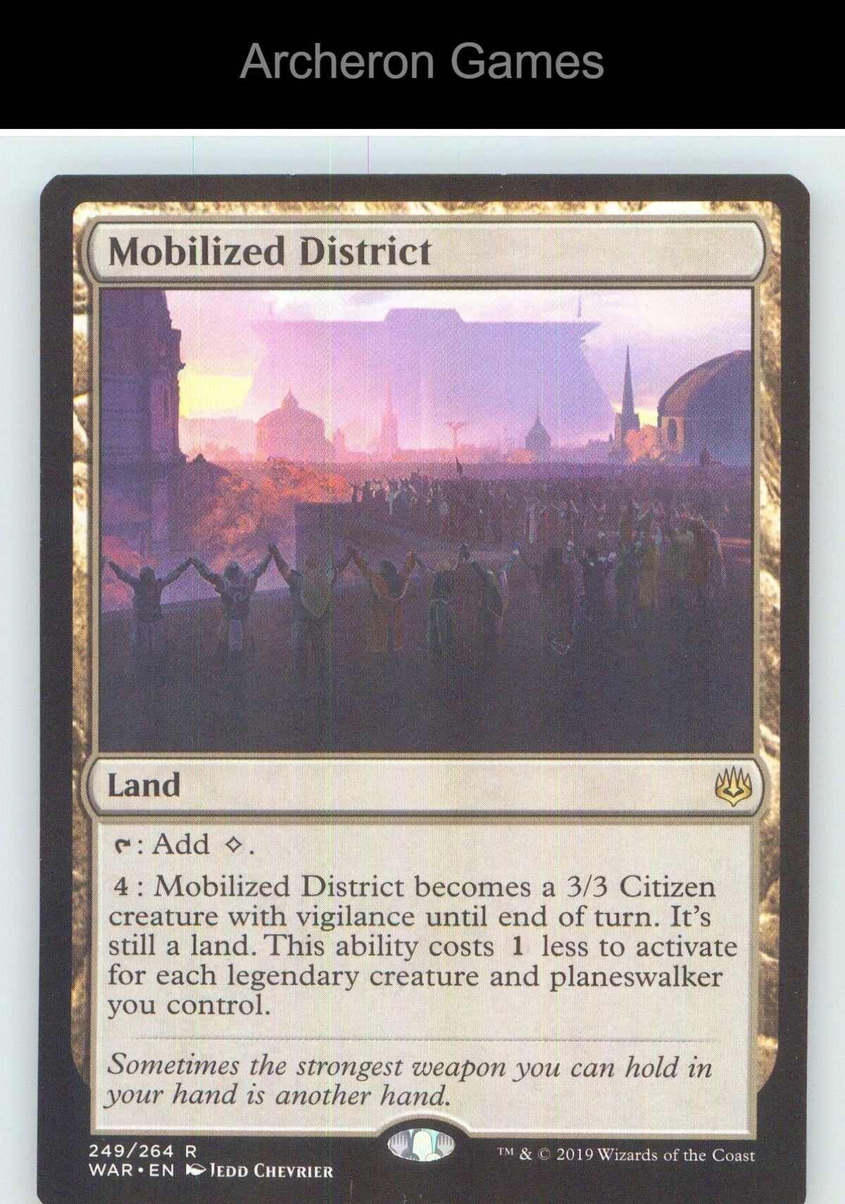 Mobilized District WAR 249 R MTG Card NM/EX+