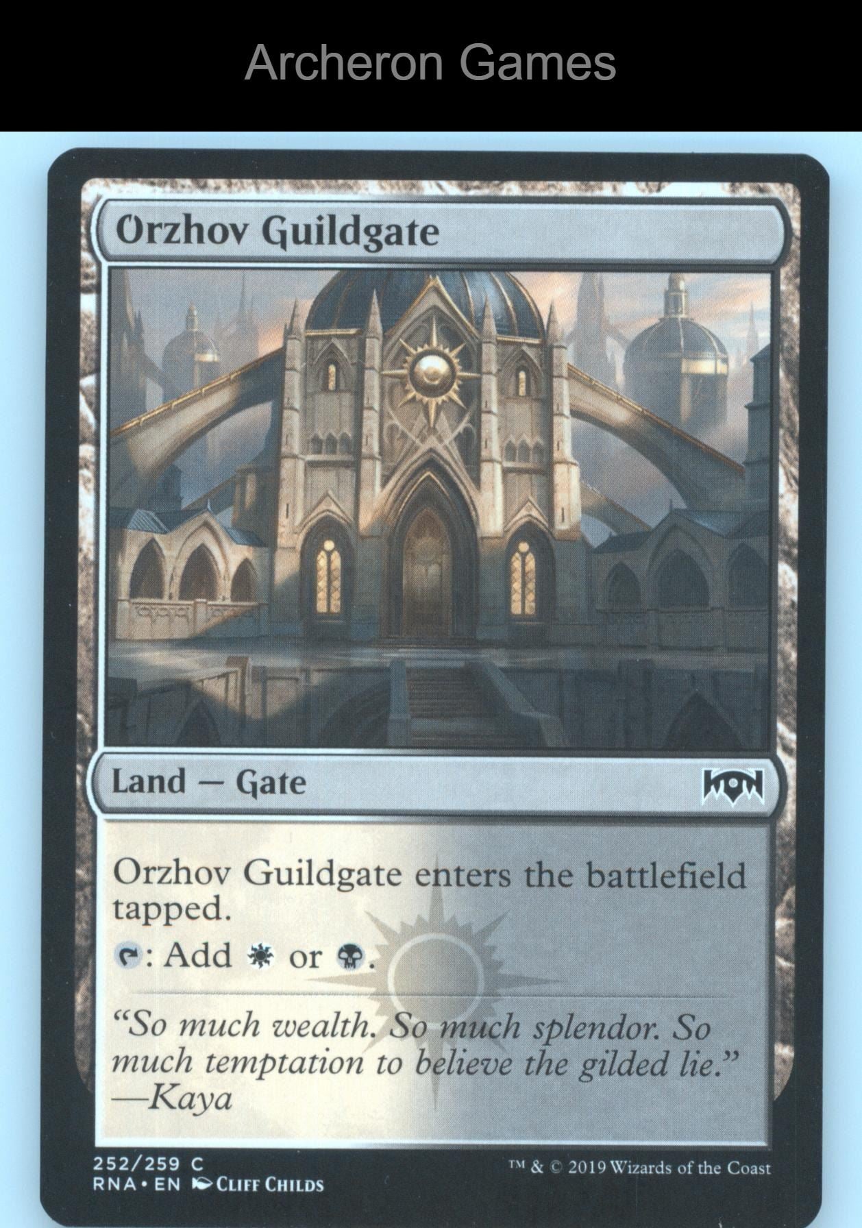 Orzhov Guildgate (252) 252 C MTG Card Ravnica Allegiance