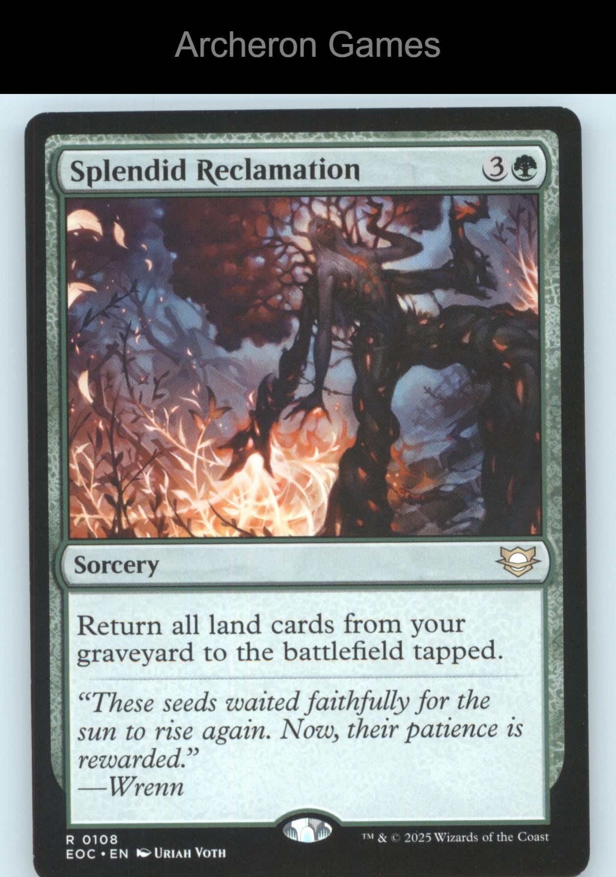 Splendid Reclamation 108 R MTG Card Commander: Edge of Eternities