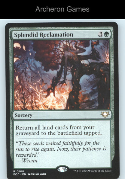Splendid Reclamation 108 R MTG Card Commander: Edge of Eternities