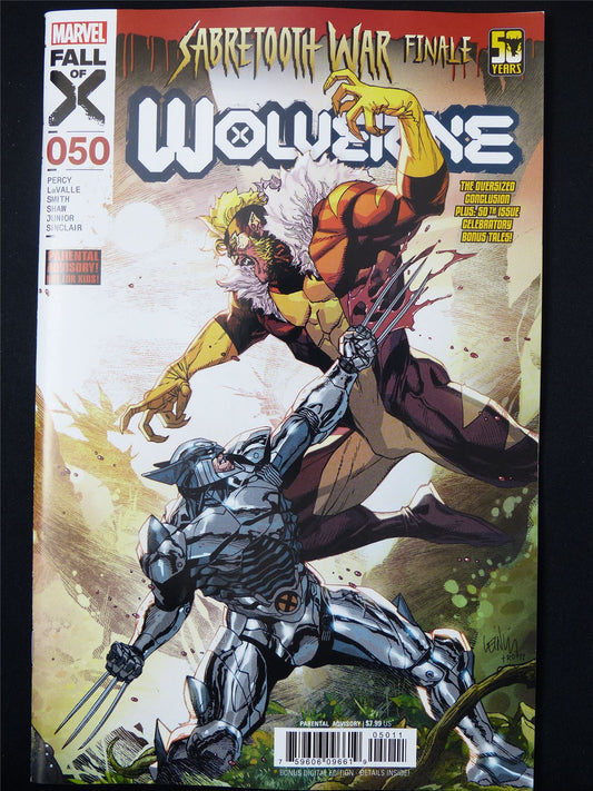 WOLVERINE #50 Sabretooth War Finale - Jul 2024 Marvel Comic #OV