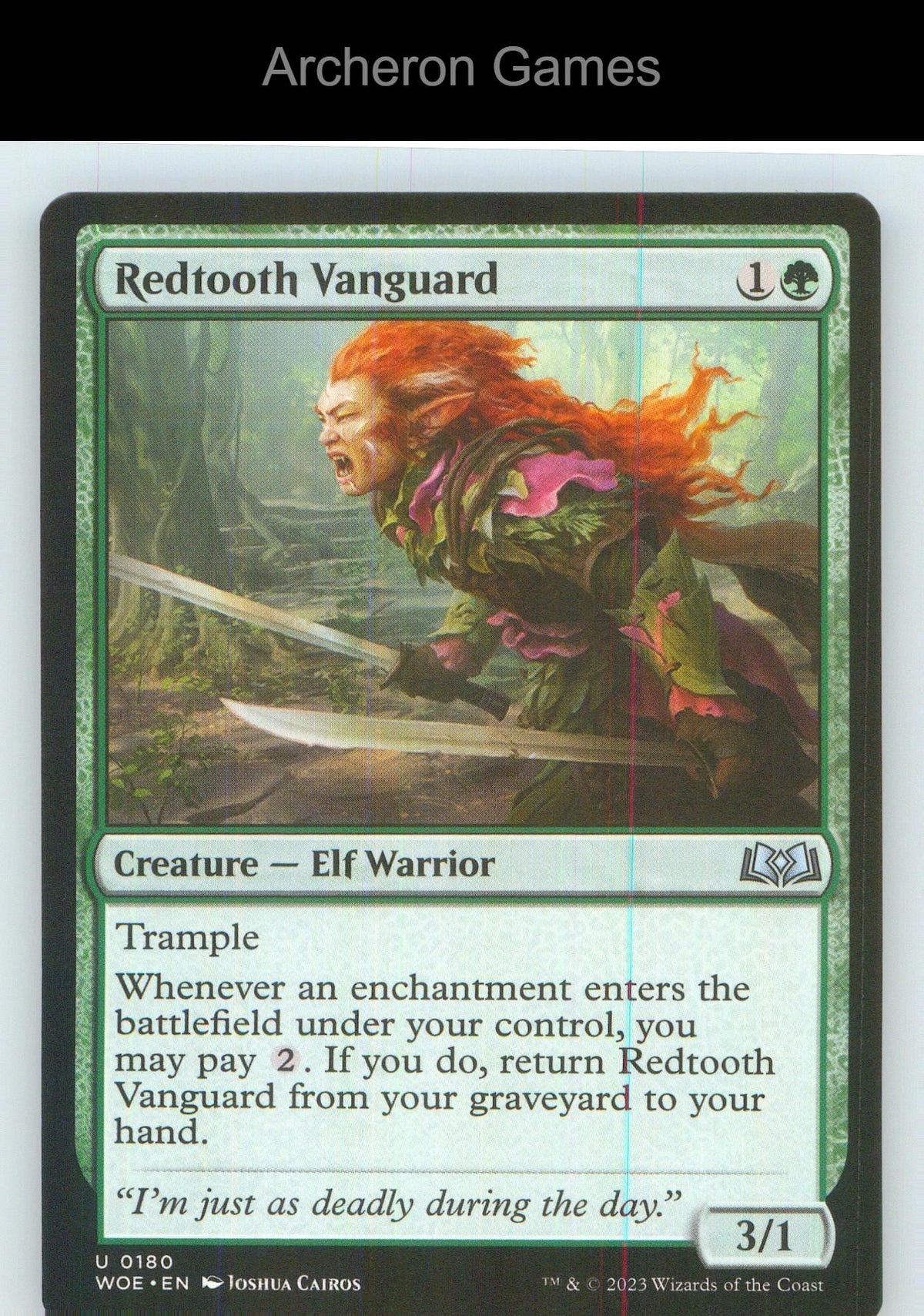 Redtooth Vanguard WOE 180 UC MTG Card NM/EX+